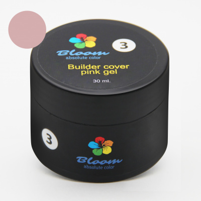 Гель конструирующий камуфлирующий Bloom absolute color 30 мл средняя вязкость ОТТЕНОК№3_баночка